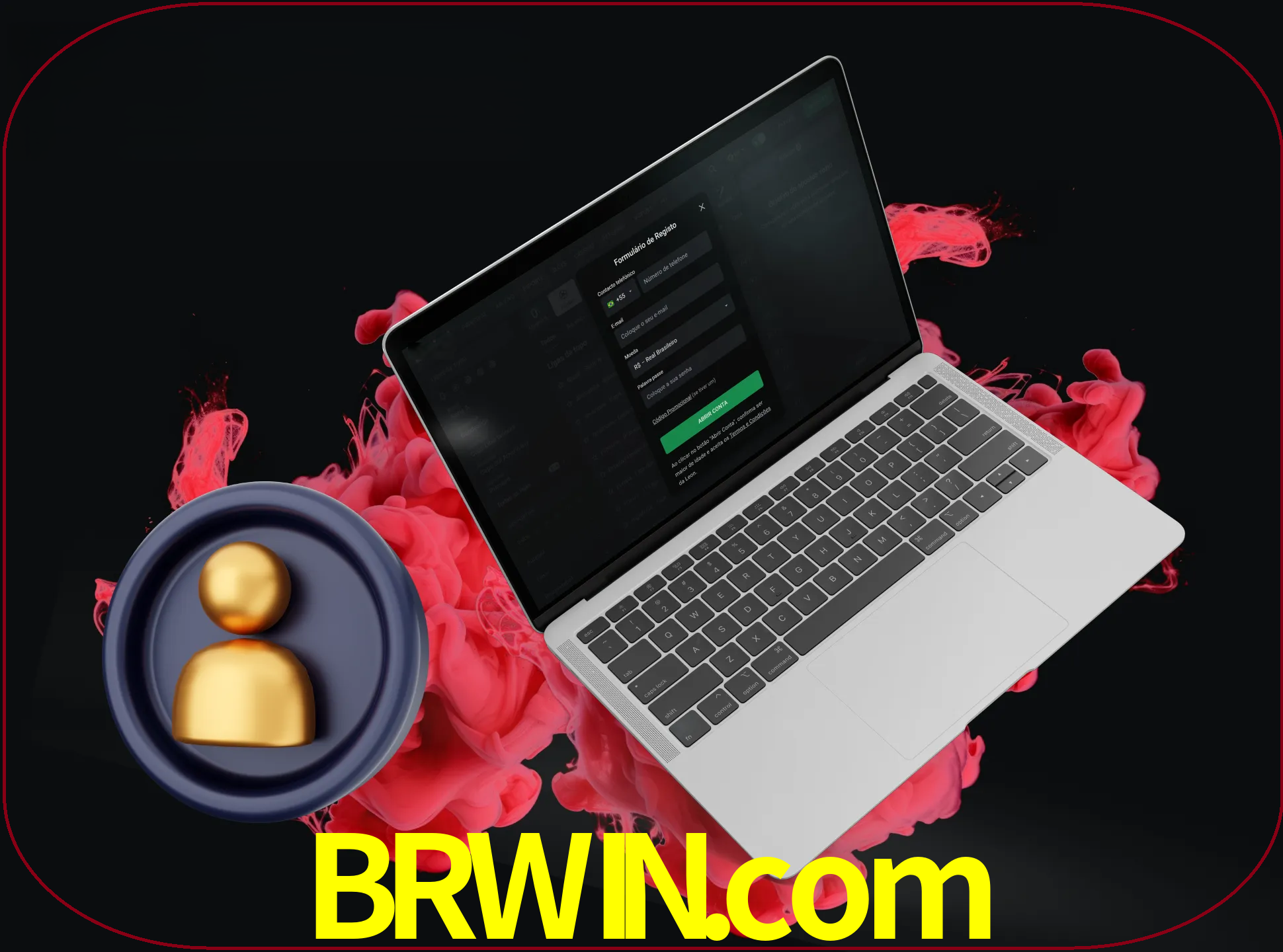 No cabeçalho do site brwin, clique no botão que o levará a um formulário especial onde terá de introduzir as suas informações actuais.