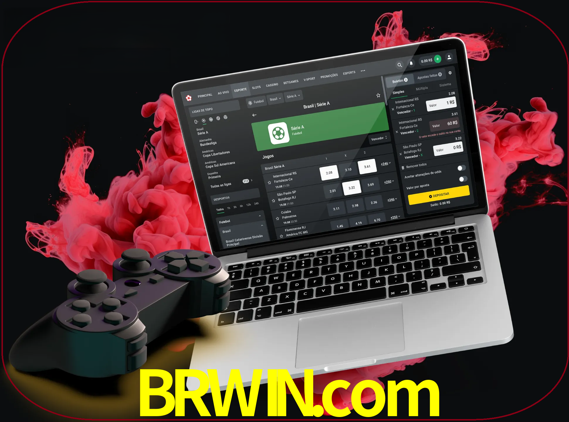 Visite a secção especial de jogos de vídeo em brwin para descobrir em que jogos pode apostar e ganhar muito dinheiro.