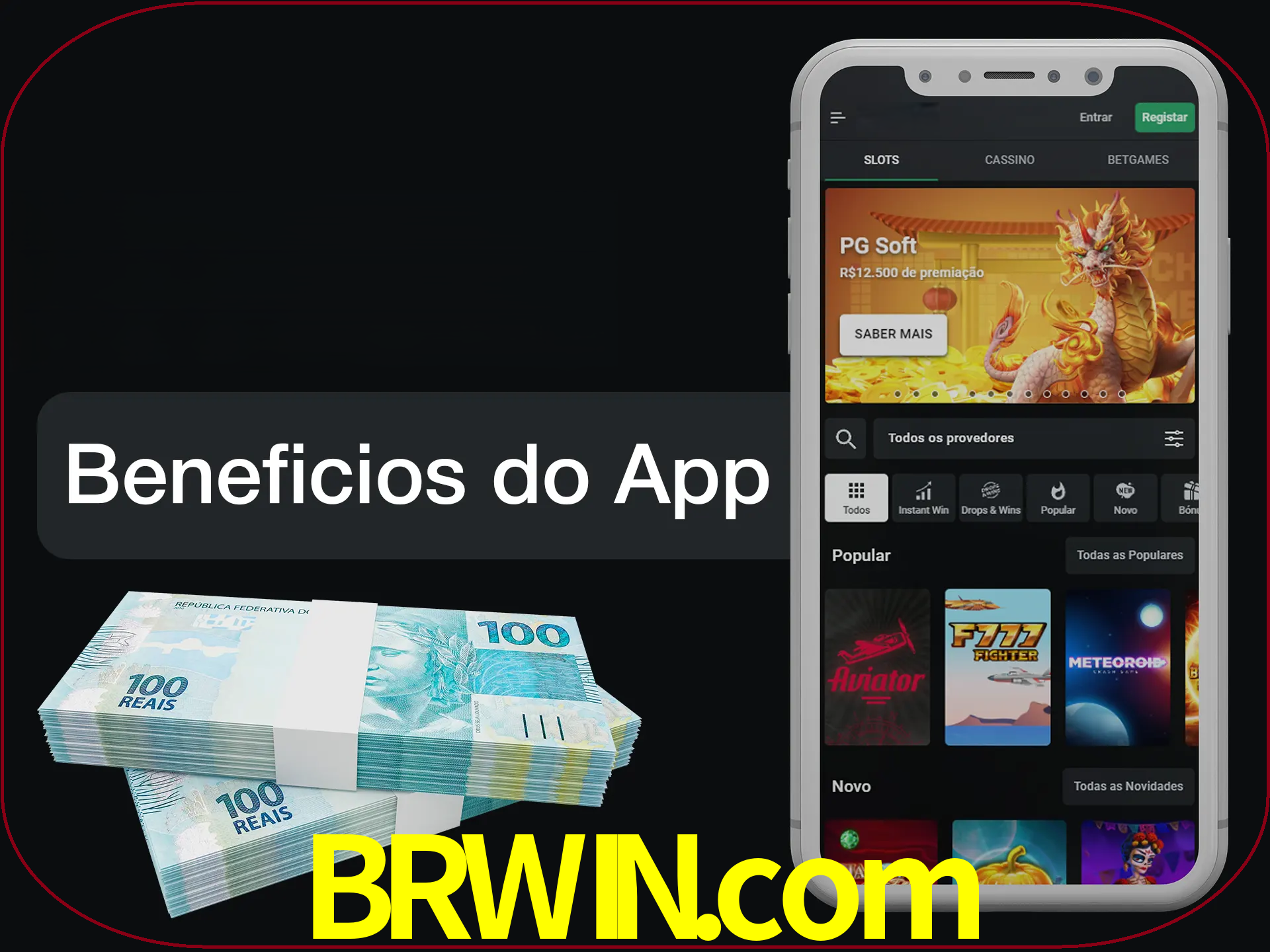 Obtenha todos os benefícios usando o aplicativo.
